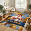 Personalized Crystal Velvet Carpet,Benson Boone Custom Printed Name, Plush Area Rug For Home Indoor Decor