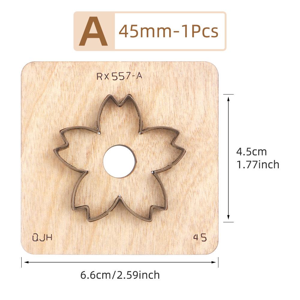 1 шт. Кожаный вырубной штамп DIY Лезвие-нож для вырезания лепестков цветов Форма-штамп для изготовления кожаных брелоков Кожевенное ремесло Штамп для пробивки