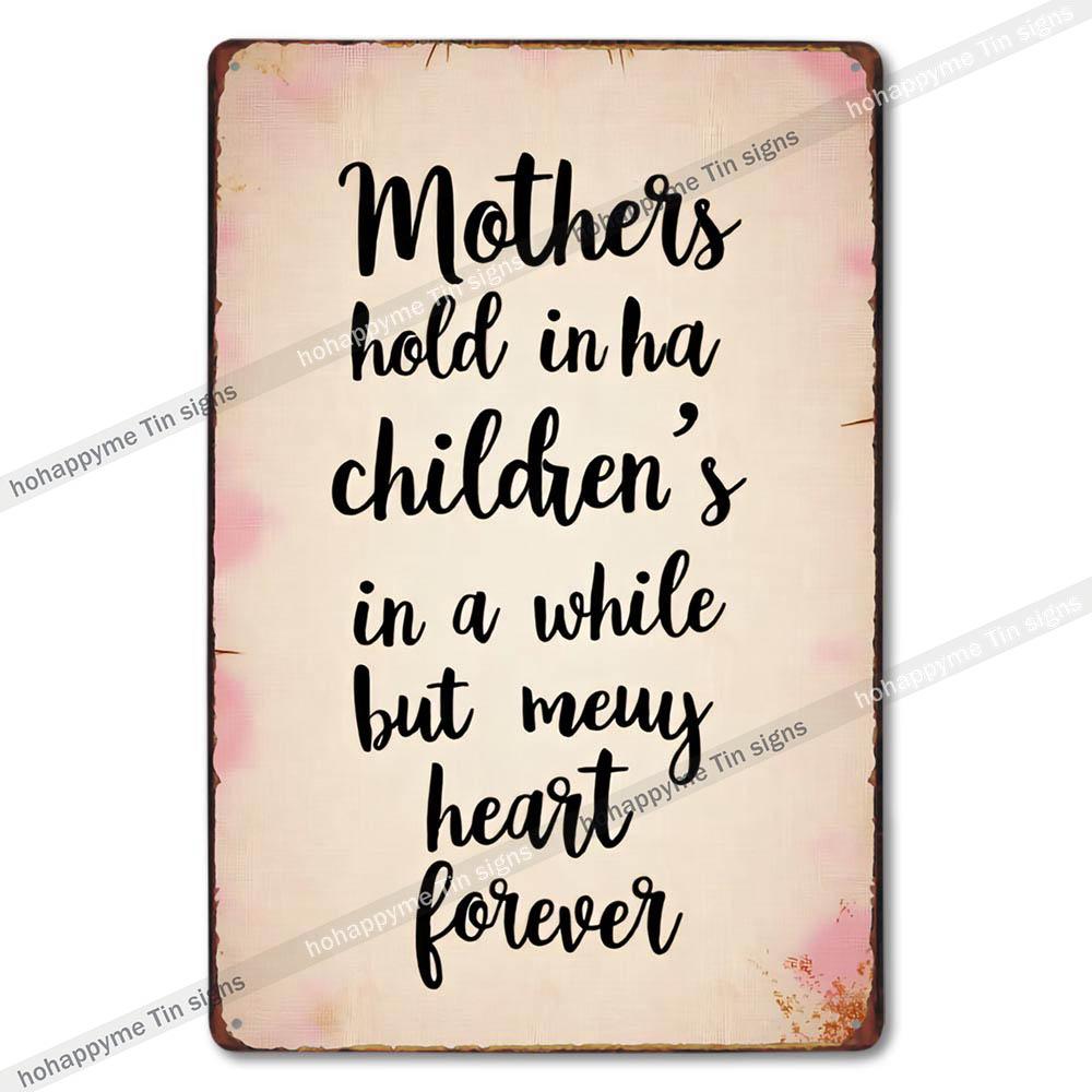Retro Metal Tin Signs Man Cave Mom Karaoke Family Love Decor Wall Art Vintage Home Decoration