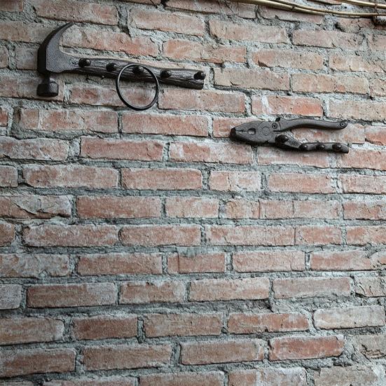 Wrench Hammer Cast Iron Metal Wall Hook Rustic Vintage Wall