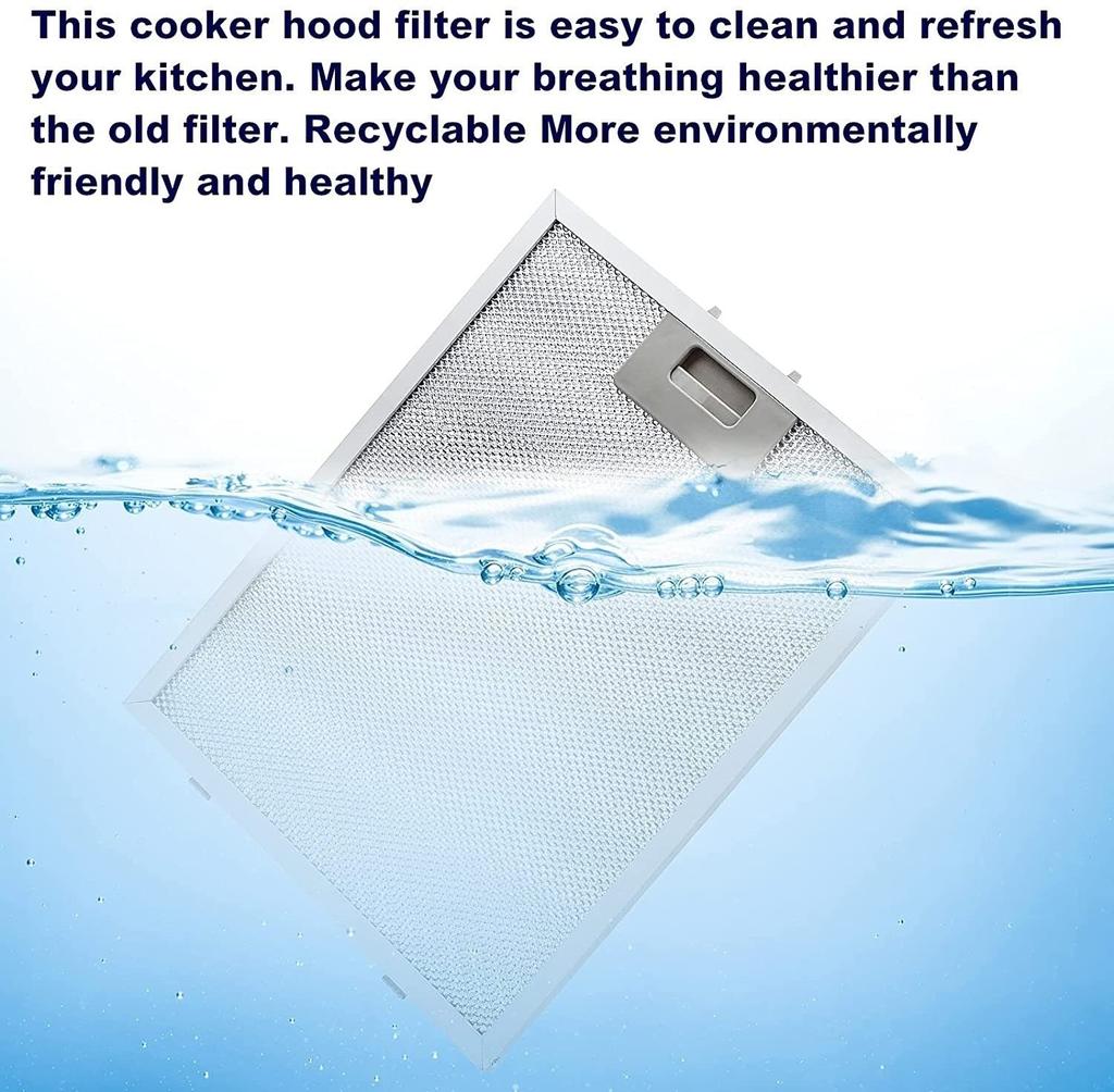 81481030 Range Hood Filter 340x282 Mm Cooker Hood Grease Filter Kitchen Extractor Aluminum Aspirator TEKA DY90, DP90, DH90.