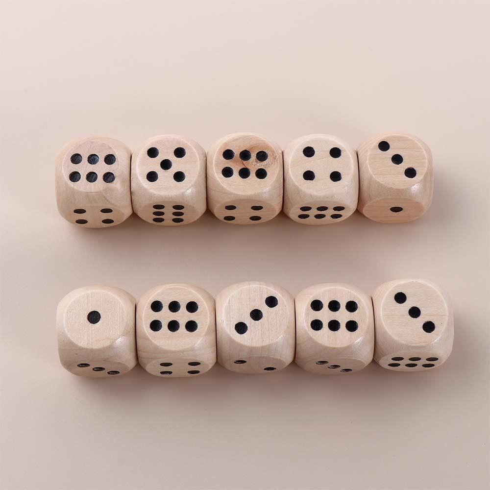 Game Playing Games Board Games Round Corner Square Point Dice Wooden Dice D6 Dice 6 Sided Dice