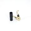 4 Poles Jack 3.5mm 90 Degree Right Angle 1/8" Earphone Plug 3.5 Audio black Adapter Gold Solder 3.5mm Headphone Wire Connector