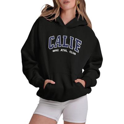 Женские худи оверсайз со спущенным плечом, модные, свободные, флисовые, осенне-зимние, с принтом букв, эстетичные свитшоты 2025 новинка