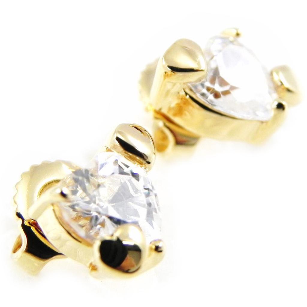 Altesse [H3219] - White Gold-plated 'Love Sweet Love' Earrings