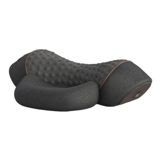 Подушка для массажа шеи, облегчение боли в глубоких тканях, массажер с подогревом от USB, для мужчин и женщин, для улучшения сна, подушка с эффектом памяти и поддержкой шеи и плеч