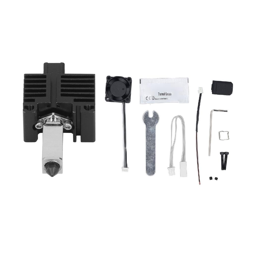 Hardened Steel Hotend Kits Set Detachable with 2510 Fan 0.4mm Nozzle for Bambu Lab X1C 3D Printer