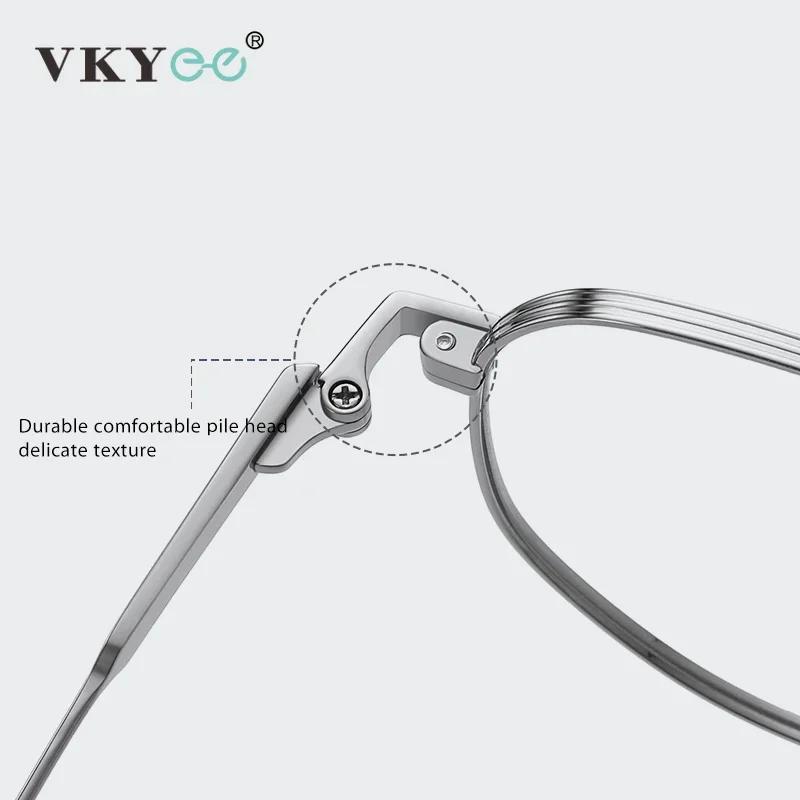 VICKY титановые оправы для очков для близорукости и астигматизма унисекс пилотные очки по рецепту мужские очки для чтения с защитой от синего света ST6219