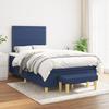 3137067 vidaXL Divan Bed with Mattress Blue 120x200 Cm Fabric