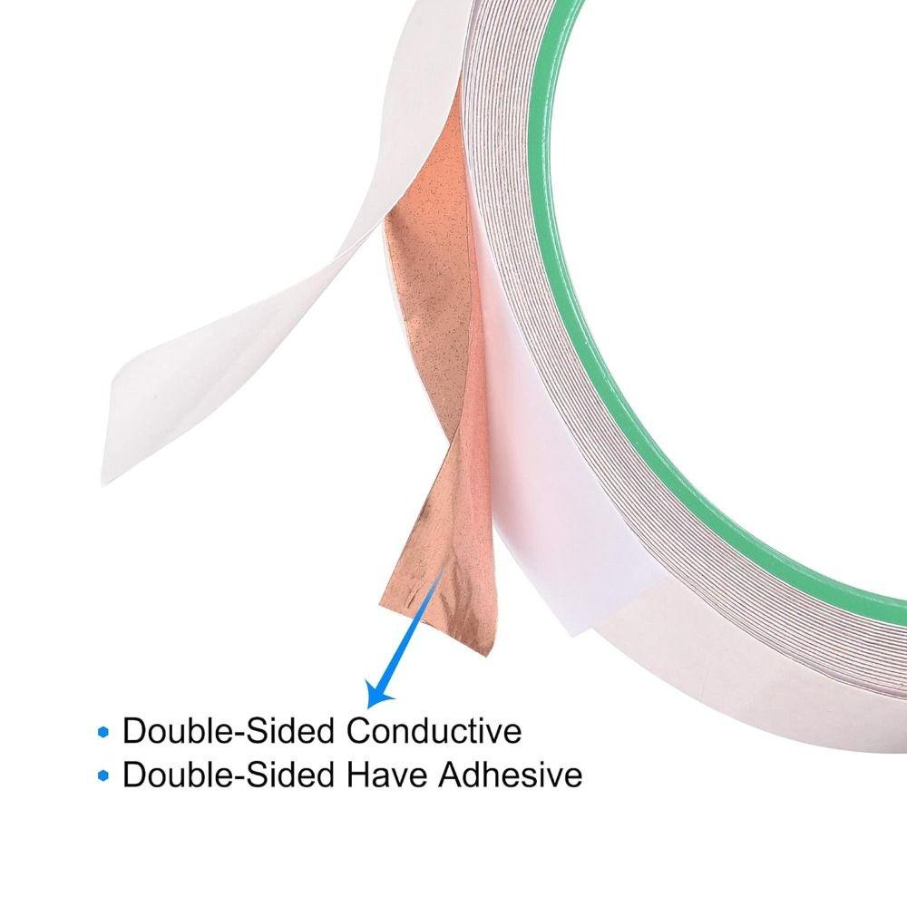 Клейкая токопроводящая лента 5 м медная фольга лента для гитары, экранирование электромагнитных помех ремесла электроремонт