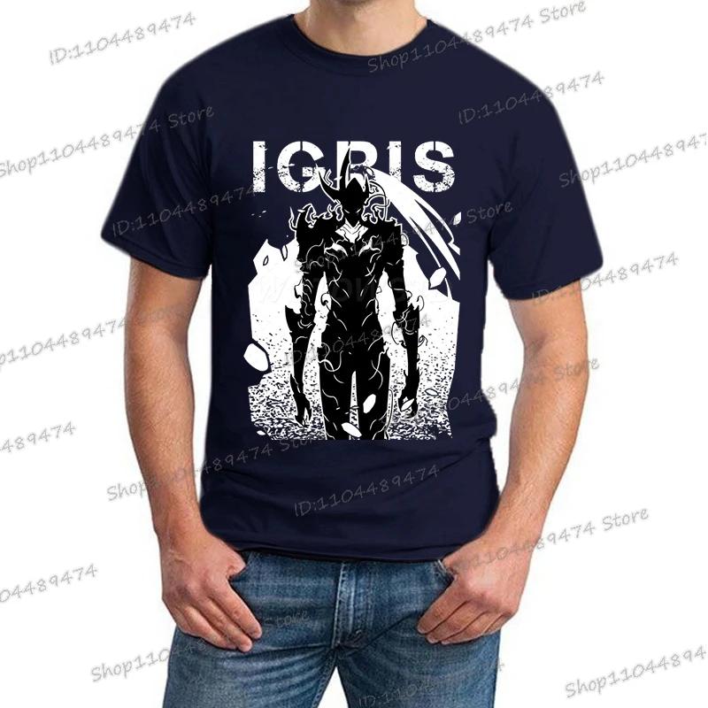 Новая летняя мужская футболка с аниме Solo Leveling, топы, с коротким рукавом, мужская футболка, модная уличная, унисекс, футболки Solo Leveling, одежда