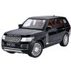 1/24 Land Rover Range Rover Suv Car Model Simulation Sound and Light Pull Back Alloy Car Collection Ornaments Boy Toy Car Gifts
