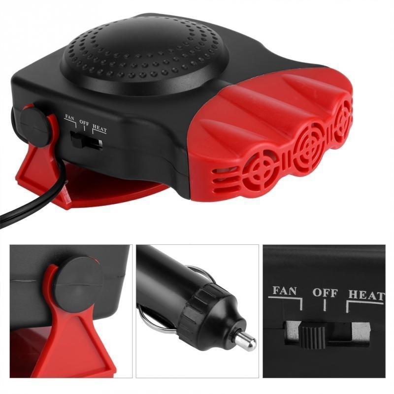 2 In 1 1500W DC 12V/24V Heating and Cooling Auto Heater Heating Hot Cool Car Fan