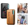 Прочный Магнитный Кошелек-Держатель Карт Macsafe для Magsafe iPhone 17 16 Pro Max Samsung S26 Ultra С Кольцом для Пальца Ремешком на Запястье