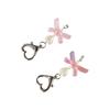 Fashion Heart Bow Shaped Key Ring Cartoon Animals Pendant Key Chain Cat Pendant Keychain  Gifts