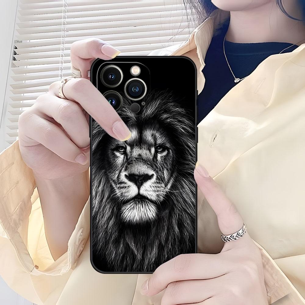 Чехол для телефона Animal Lion Wolf Tiger Eagle Apple Для Iphone 15 Pro Max 14 Pro 16 Plus 13 Mini 11 12 Xr X Xs 7 8 Plus Задняя крышка
