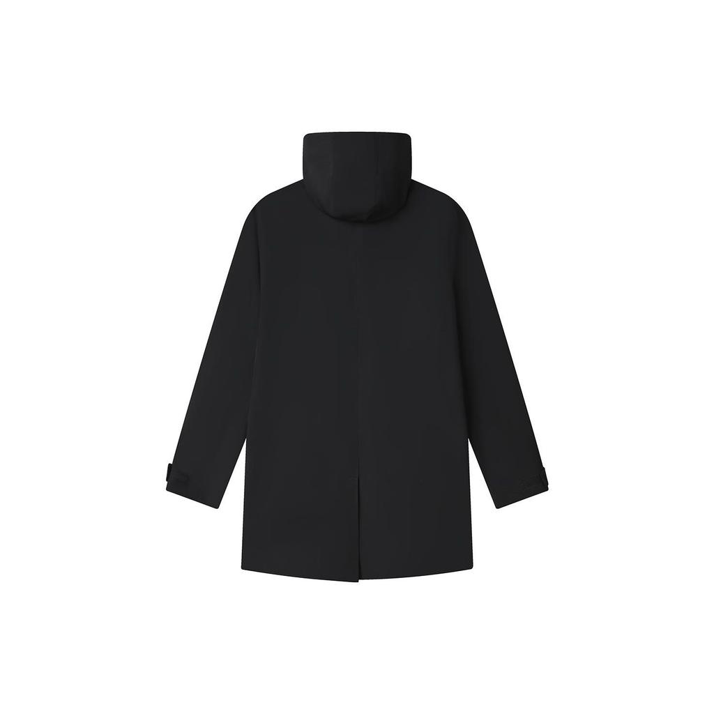 Fila Solid Color Hooded Casual Woven Jacket Men Jackets Black F11M312703F-BK