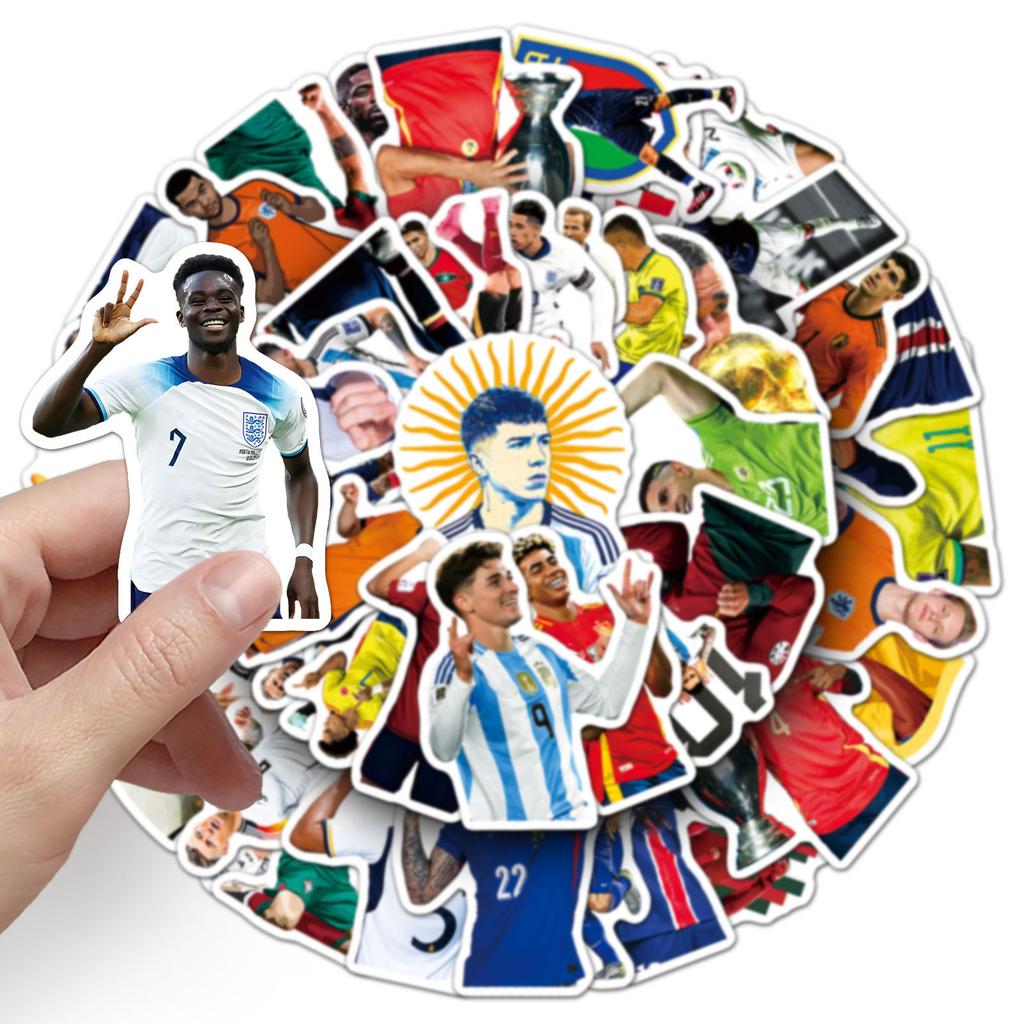60 шт. Наклейки «Звезды футбола» Декоративные наклейки на спортивную тематику для багажа