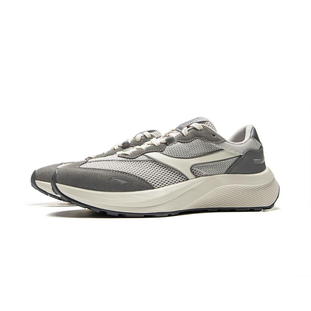 Li Ning Zhongning M500 Амортизирующие Скользкие Устойчивые к истиранию Поддерживающие Низкие Повседневные Кроссовки Мужские Серые AGCV069-1