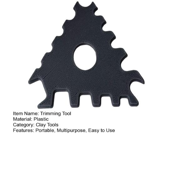 Pottery Rib Ceramics Trimming Tools Portable Multipurpose Clay Forming Sculpting Tool DIY Smoothing Clay Texture Rib Trim Tools