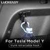 For Tesla Model Y Car Rear Trunk Retractable Hook Auto Modification Accessories ABS Trunk Storage Holder Hook 1