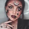 Black Halloween Temporary Tattoos 3D Halloween Face Rhinestone Sticker  Festive