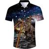 Summer Men's Hawaiian Fun Abstract Short Sleeve Shirt