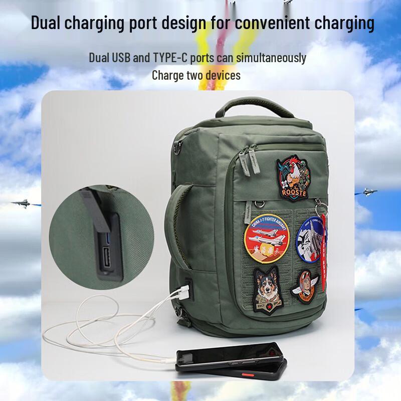 Qishenyi Pilot Camouflage Outdoor Backpack