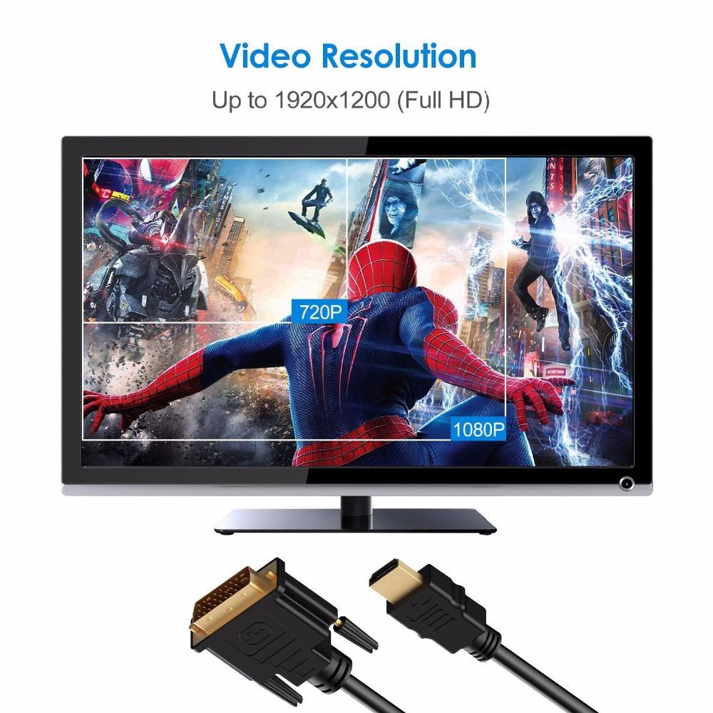 Кабель DVI-HDTV Совместимый кабель HDMI-DVI 1,5 м 1080P 3D DVI D 24 1-контактный кабель-адаптер для ТВ-приставки DVD ПК