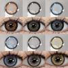 AMARA New 1pair Colored Contact Lenses for Eyes Brown Contacts Lenses Fashion Blue Eyes Lenses Yearly Korean Gray Contacts