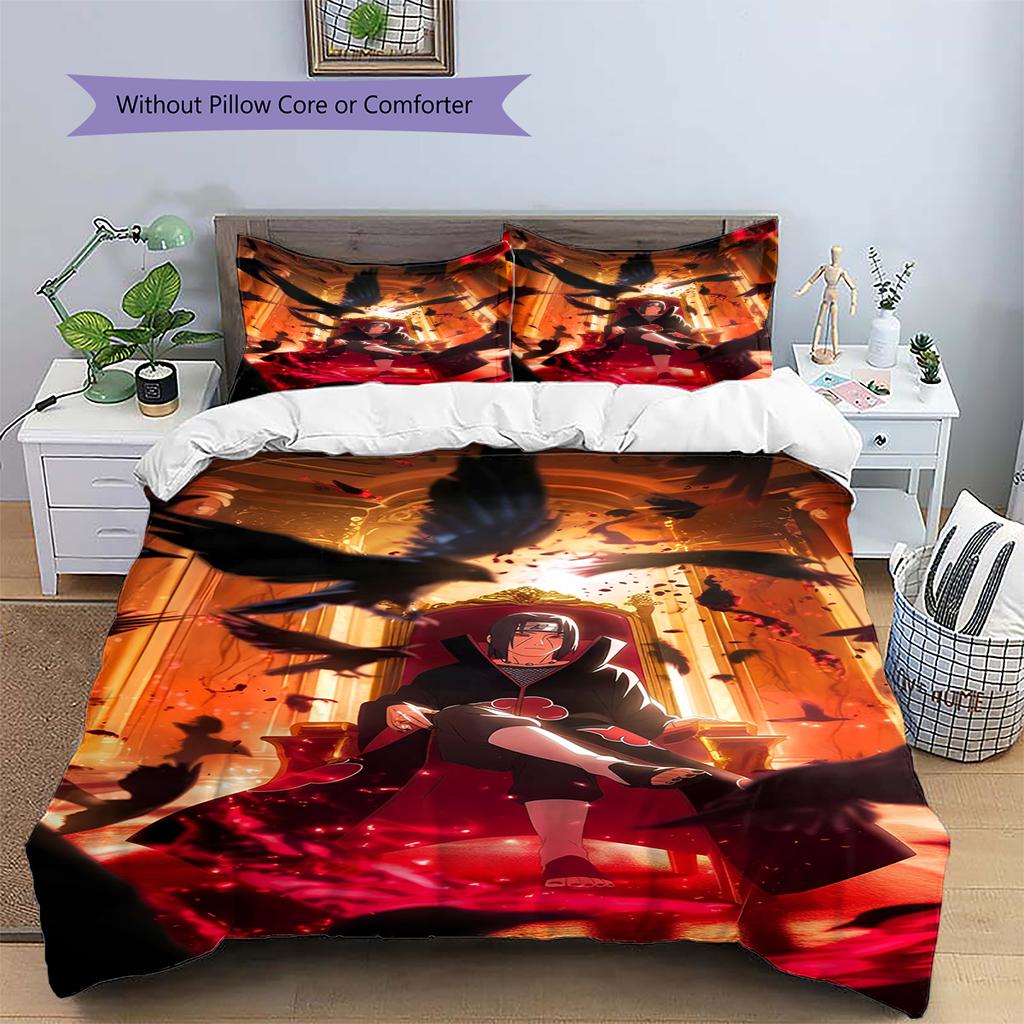 Мультяшный Узор Комплект Постельного Белья Одеяло Пододеяльник Наволочка Домашний Декор Подарок на День Рождения (1 пододеяльник + 2 наволочки, без наполнителя)