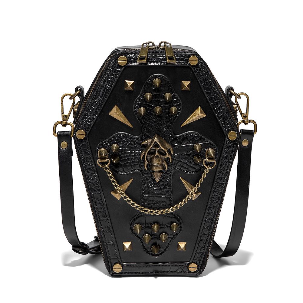 TEMU Gothic Halloween Embossed Shell Shoulder Bag