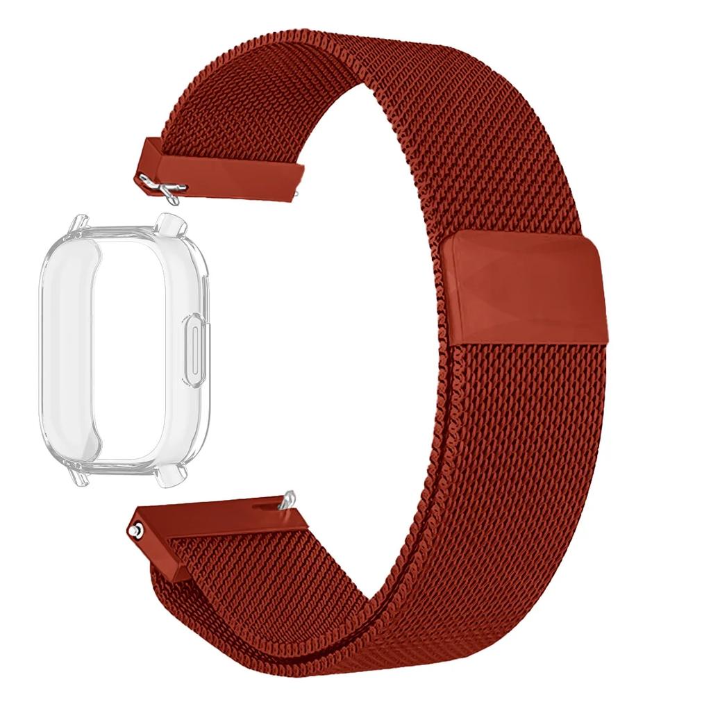 Миланский сетчатый ремешок для Redmi Watch 5 Active, ремешок с чехлом и защитной пленкой для экрана, ремешки для Redmi Watch 5 Lite, браслет, аксессуары