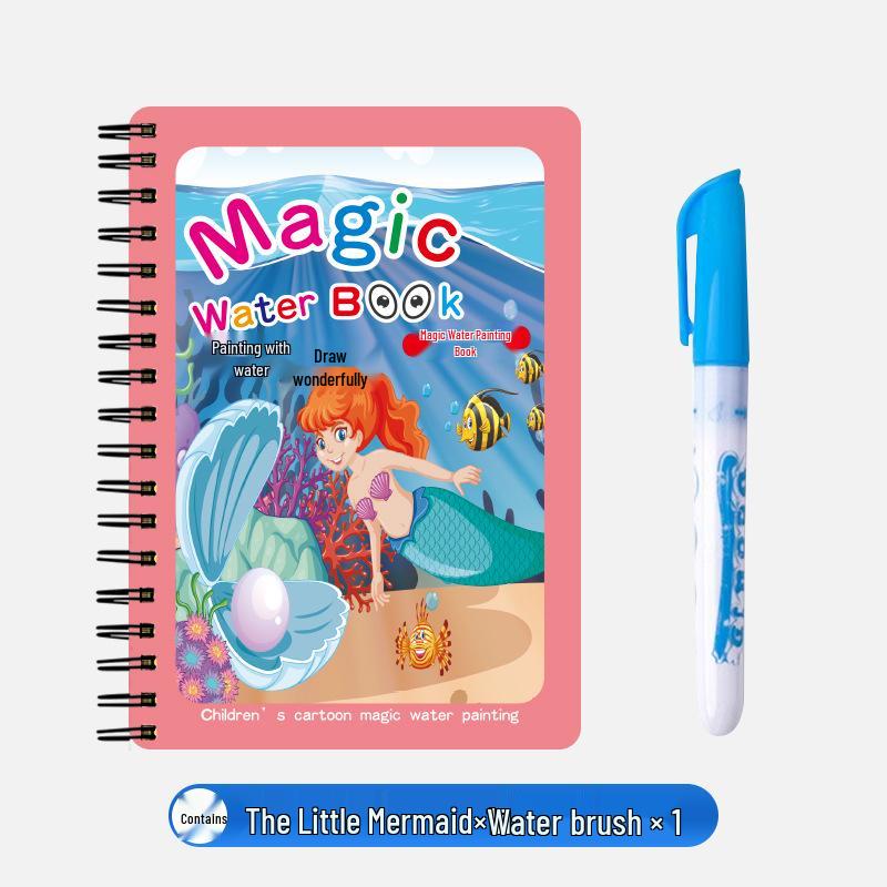 Книга для рисования волшебной водой своими руками для детей: Тихий альбом для рисования и раскрашивания