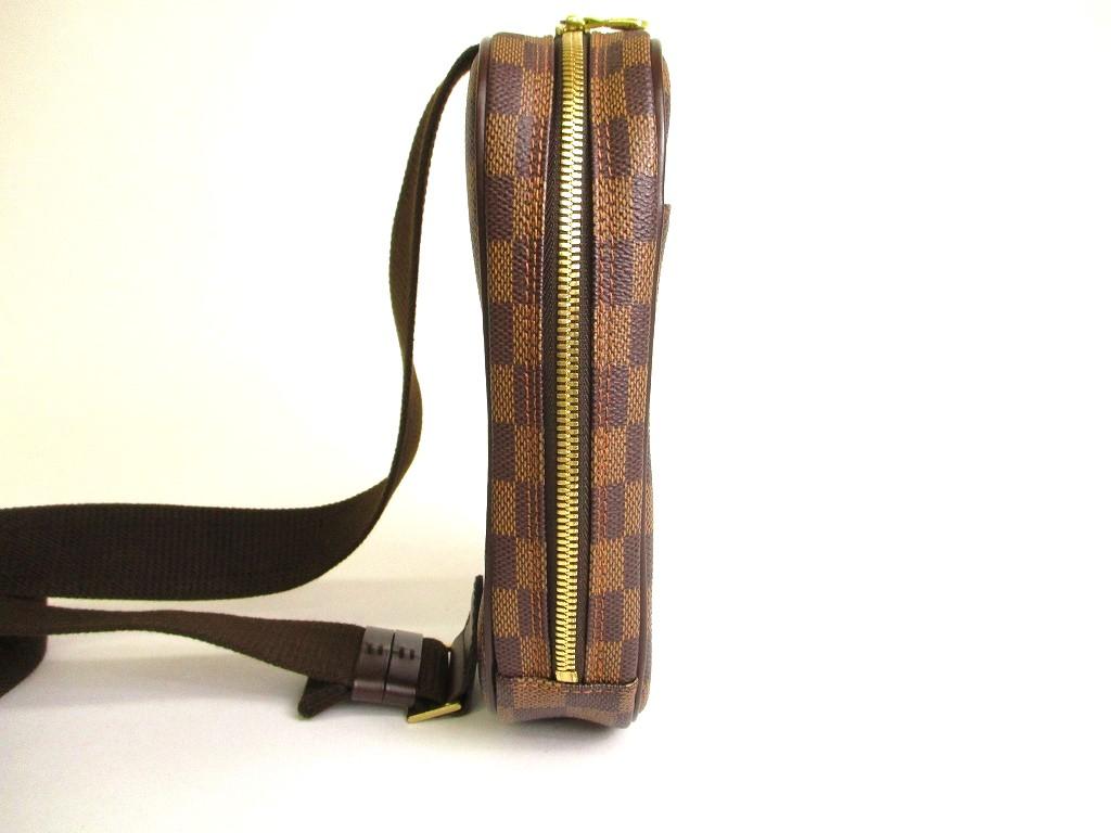 Оригинальная поясная сумка LOUIS VUITTON Special Order из коричневой кожи Damier Gange #9680 Открытая коробка