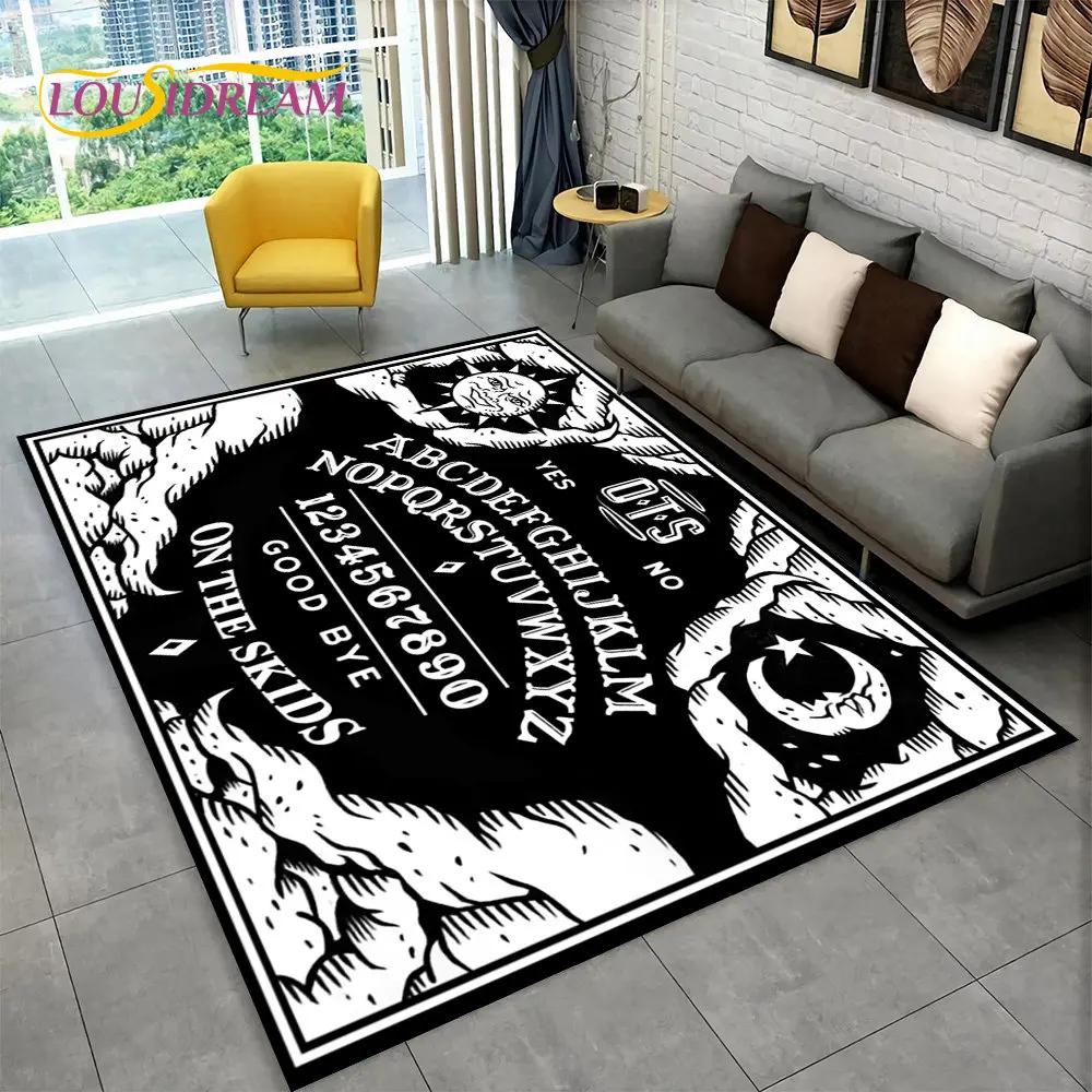 Ковер Ouija Tarot Witchcraft в готическом стиле, ковер для гостиной, спальни, диван, коврик для украшения, детские игры, нескользящий напольный коврик