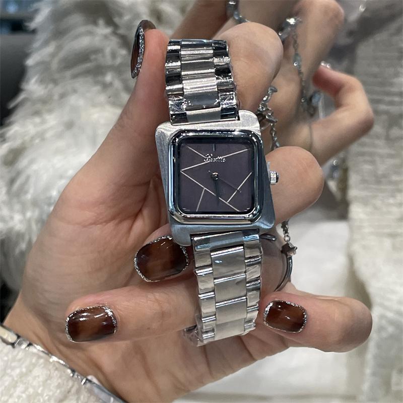 Square Luxury Watch for Women New Premium Design High-Quality Metal Fashion Quartz Wristwatch Women's Gift Accessory