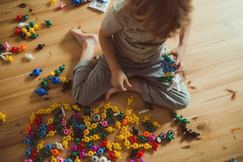 Klocki konstrukcyjne Loowi i Big Loowi mix kulki 45 elementów 3+