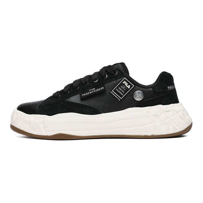Mihara Yasuhiro X Fila FM-20 Модные повседневные кроссовки с толстой подошвой и низким верхом Мужские кроссовки Черно-белые F12M234207FBK