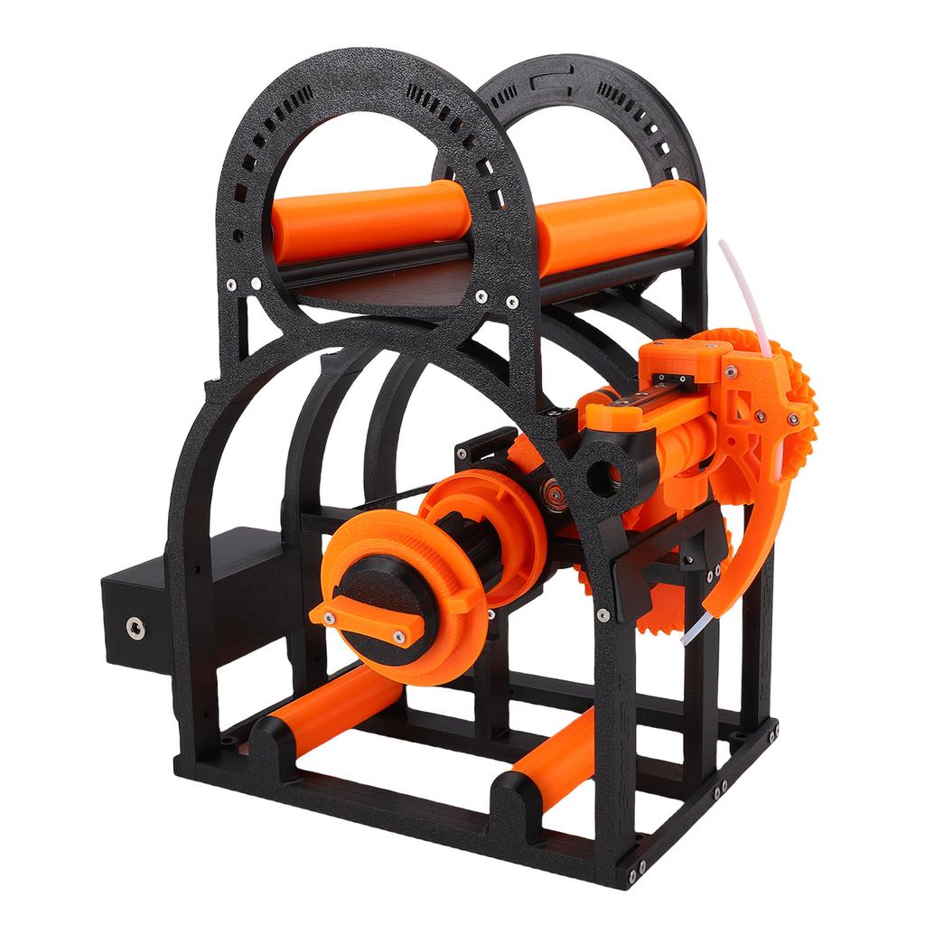 3D Filament Respooler Electric 20cm Spools Winder with Handle 3D Printing Supplies Orange