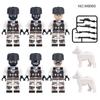 6pcs M8060 Snowman Military Action Figure Ghost Commando Children's Building Blocks