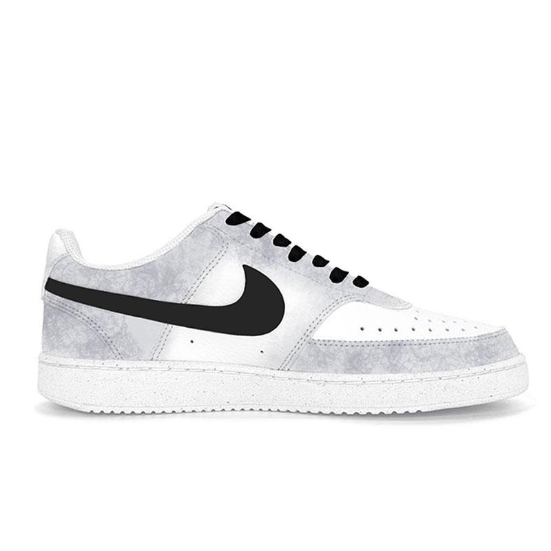 Nike Court Vision 1 Galloping Horse Hoof Disease Low top Skateboard Shoes Unisex Black White DH2987-101(Team1267-)
