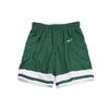 Color Block Logo Print Elastic Waist Shorts Women Shorts Green 932198-342