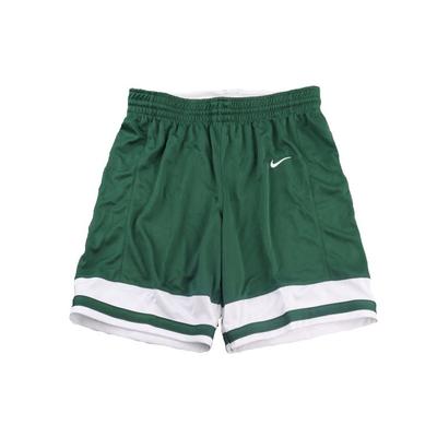 Color Block Logo Print Elastic Waist Shorts Women Shorts Green 932198-342