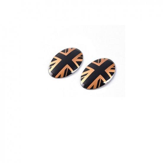 Countryman F60 Black Gold For Mini Cooper Cover Trim Inner Gear Shift Knob Decor