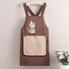 Anti-fouling Cooking Baking Bibs Cartoon Cat Catering Work Clothes Kitchen Apron  for Home Kithen