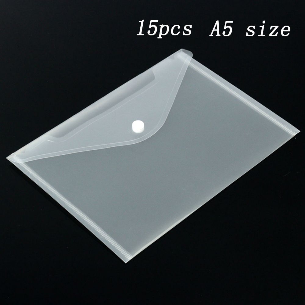 Wallet Office Plastic Document Bags Paper Storage A5/A4 File Bag A5/A4 File holder Transparent