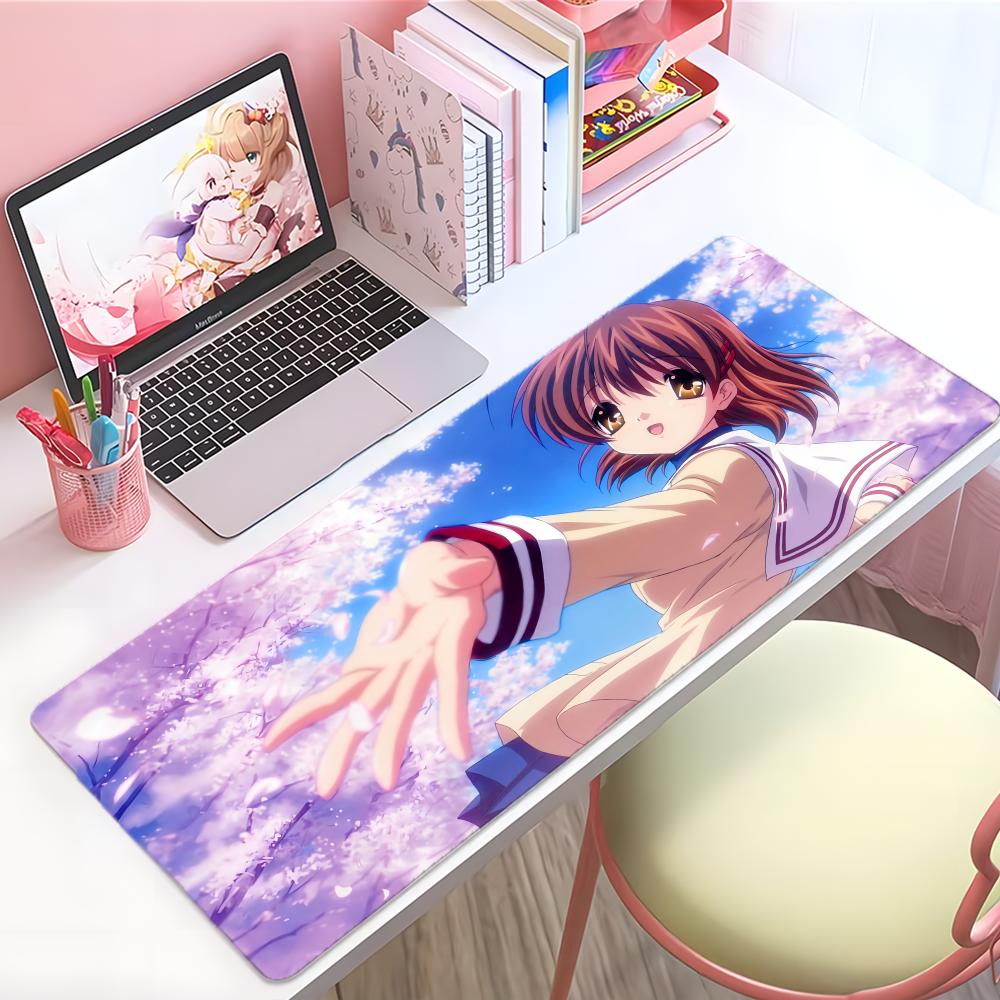 Классический Теплый Аниме CClannad Коврик для Мыши Большой Толстый Настольный Коврик Прошитые Края Игровой Коврик для Мыши Для ПК