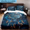 Dreamcatcher Fantasy Flowers 3pcs Bedding,Including 1pc Duvet Cover And 2pcs Pillowcases Perfect for Christmas,Ideal for Bedroom, Dormitory