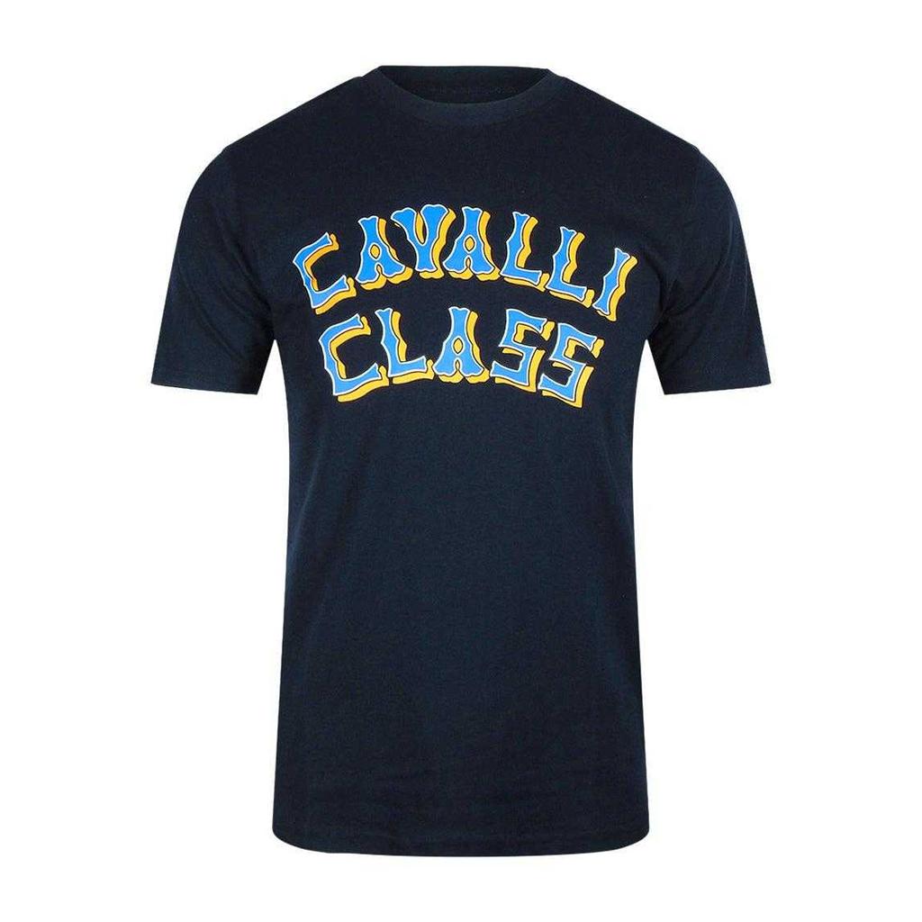 Cavalli Class Mens Layered Logo T-Shirt